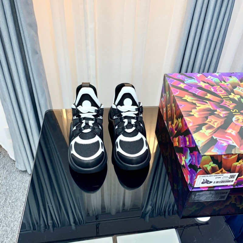 GIÀY LV ĐEN TRẮNG BUỘC GIÂY CAO CẤP 1:1