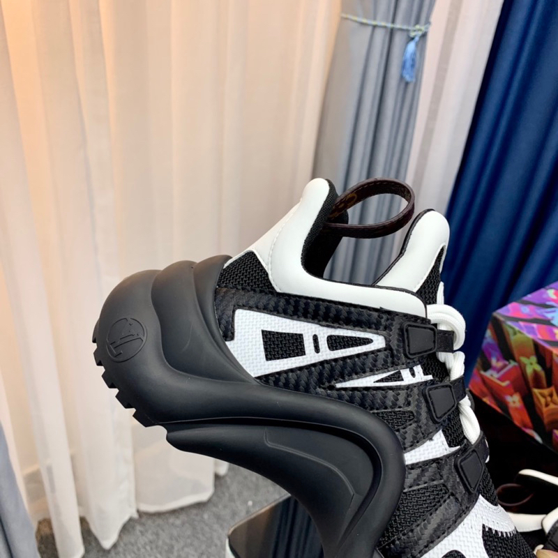 GIÀY LV ĐEN TRẮNG BUỘC GIÂY CAO CẤP 1:1