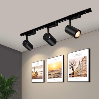 COMBO 1 Thanh ray dài 1m và 3 Đèn rọi 10W -  20W ánh sáng Vàng/Trắng tiết kiệm năng lượng