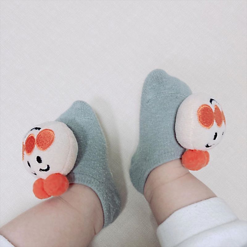 Tất chân hình thú nhồi bông, Vớ chống trượt hình thú 3D cho bé 0-12 tháng