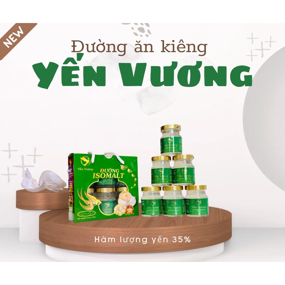Xách Yến Sallanest 30% 20% Chưng đường phèn - táo đỏ - đông trùng - hạt chia - em bé kids Yến Vương 35% Sanni 39%