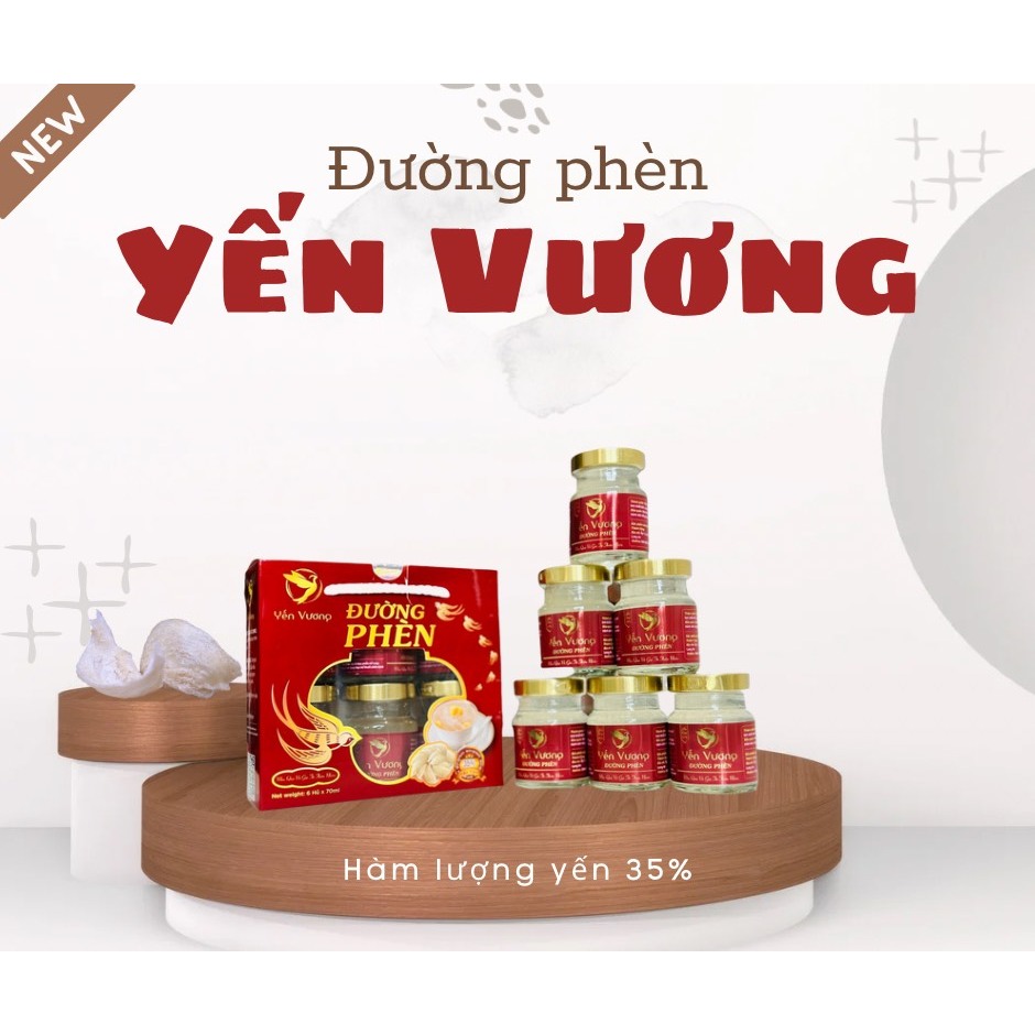 Xách Yến Sallanest 30% 20% Chưng đường phèn - táo đỏ - đông trùng - hạt chia - em bé kids Yến Vương 35% Sanni 39%