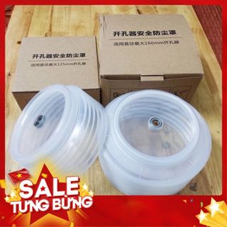 Dụng cụ hứng bụi khoan khoét trần thạch cao cỡ lớn 125mm và 160mm