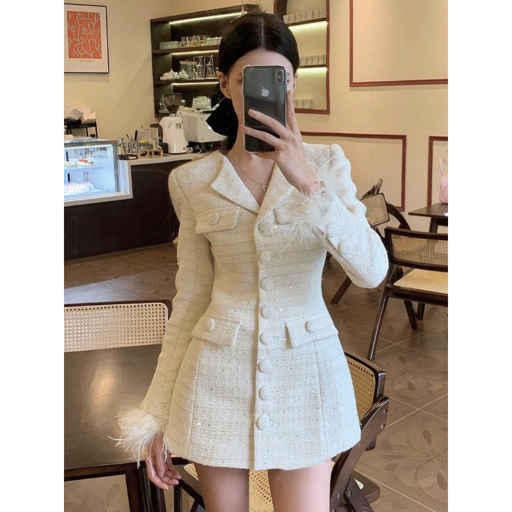 |The Berry Closet| Áo Váy Dạ Tweed Celebrity