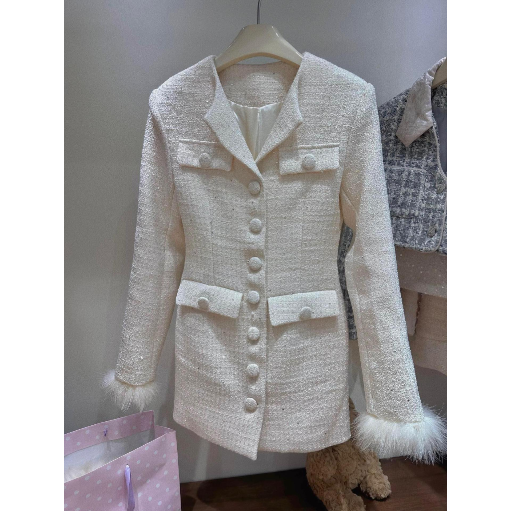 |The Berry Closet| Áo Váy Dạ Tweed Celebrity