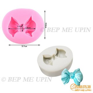 Khuôn silicon nơ size 4cm khuôn nơ