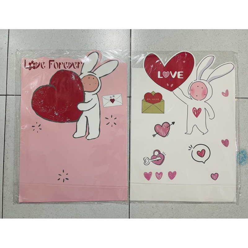 Giấy Gói Hoa Hình Thỏ Dễ Thương