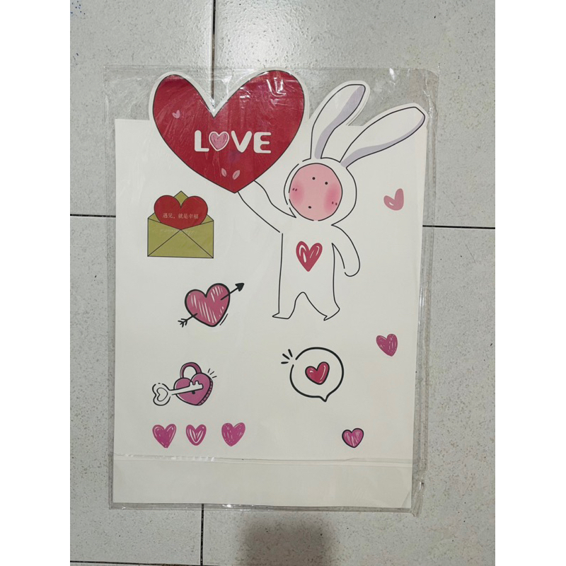 Giấy Gói Hoa Hình Thỏ Dễ Thương