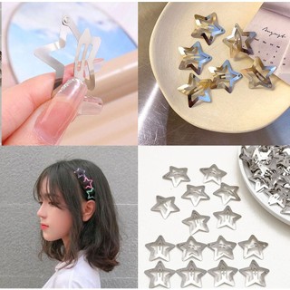 Kẹp Tóc Ngôi Sao Kim Loại Nhiều Màu Sắc Cho Bạn Nữ Cá Tính