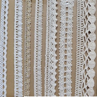 (GIÁ 5M,cắt dây dài) Dây ren chỉ cotton trang trí viền HÌNH VÀ VIDEO SHOP TỰ CHỤP 100%