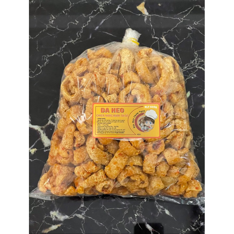 500 gram da heo rim nước mắm tỏi