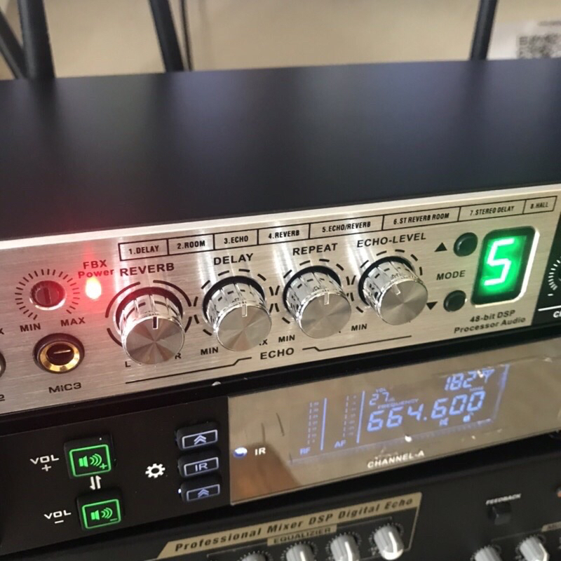 Vang cơ lai số Gutin 6FX Brabus - Hàng nhập khẩu loại 1, Bluetooth 5.0, Aux, Optical, chống hú FBX, Karaoke reverd