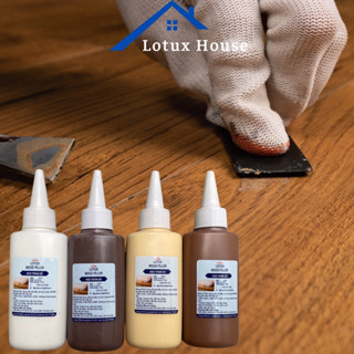  Keo bột trám trét vết nứt gỗ màu cánh gián wallnut Lotux Wood Filler keo vá gỗ lấp lỗ đinh màu gỗ 