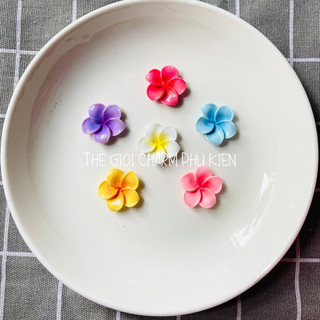 Set 100 charm hoa và nơ xinh dùng trang trí kẹp tóc, cài dép….