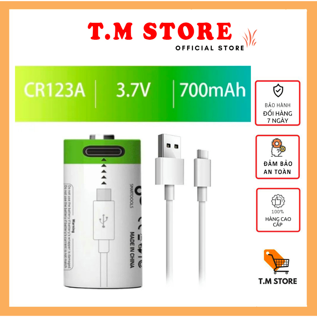 Pin sạc CR123A dòng Pin 3V được làm từ chất liệu Lithium có khả năng lưu trữ điện năng tốt cho máy ảnh, máy quay phim