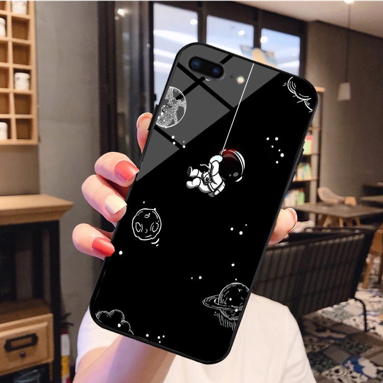 Ốp lưng iphone 6, 6plus, 6s plus, SE 2020 hình in dễ thương , hình gấu mặt kính sáng bóng