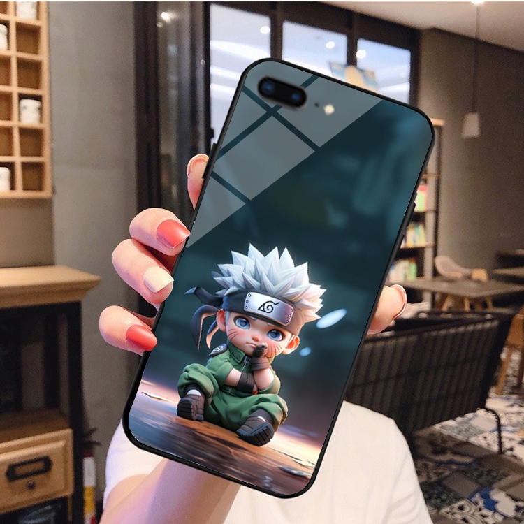 Ốp lưng iphone 6, 6plus, 6s plus, SE 2020 hình in dễ thương , hình gấu mặt kính sáng bóng