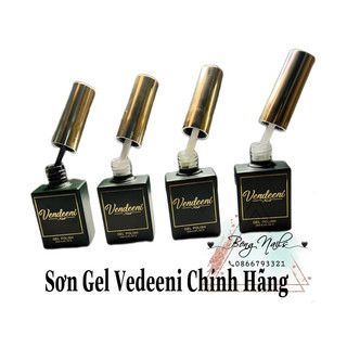 Sơn gel vendeeni lẻ chai đen, trắng, nước gạo, trắng ngà chính hãng chai 15ml