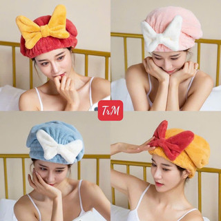 Mũ Ủ Khô Tóc Hình Nơ Siêu Thấm Hút