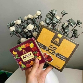 [Chính hãng-date mới] Giảm cân x3 tặng kèm 1 hộp ban đêm chính hãng 100%