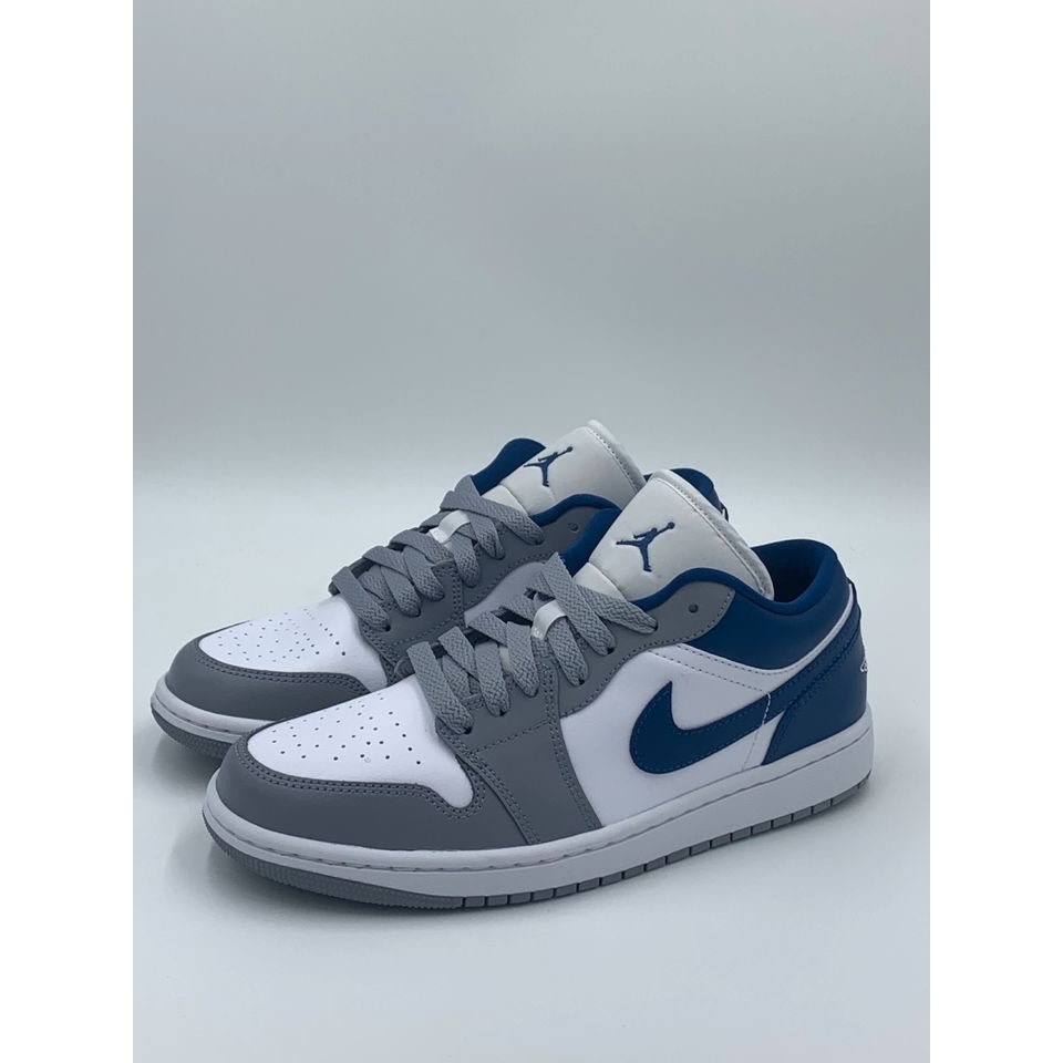 Giày Nike_Jordan Low 1 Stealth French Blue ,Giày Jordan Low 1 Mũi Xám Gót Xanh Bản Đẹp Đầy Đủ Size Full Bill Box | BigBuy360 - bigbuy360.vn