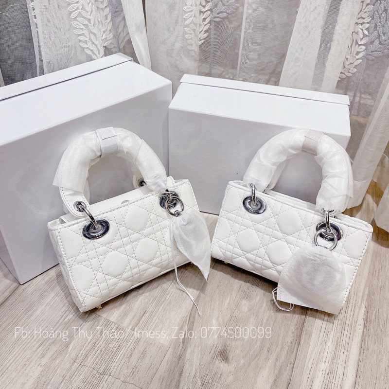 Túi Đi O dáng ngang vân bóng, nhám sz17