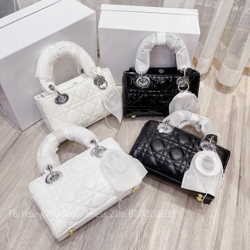 Túi Đi O dáng ngang vân bóng, nhám sz17