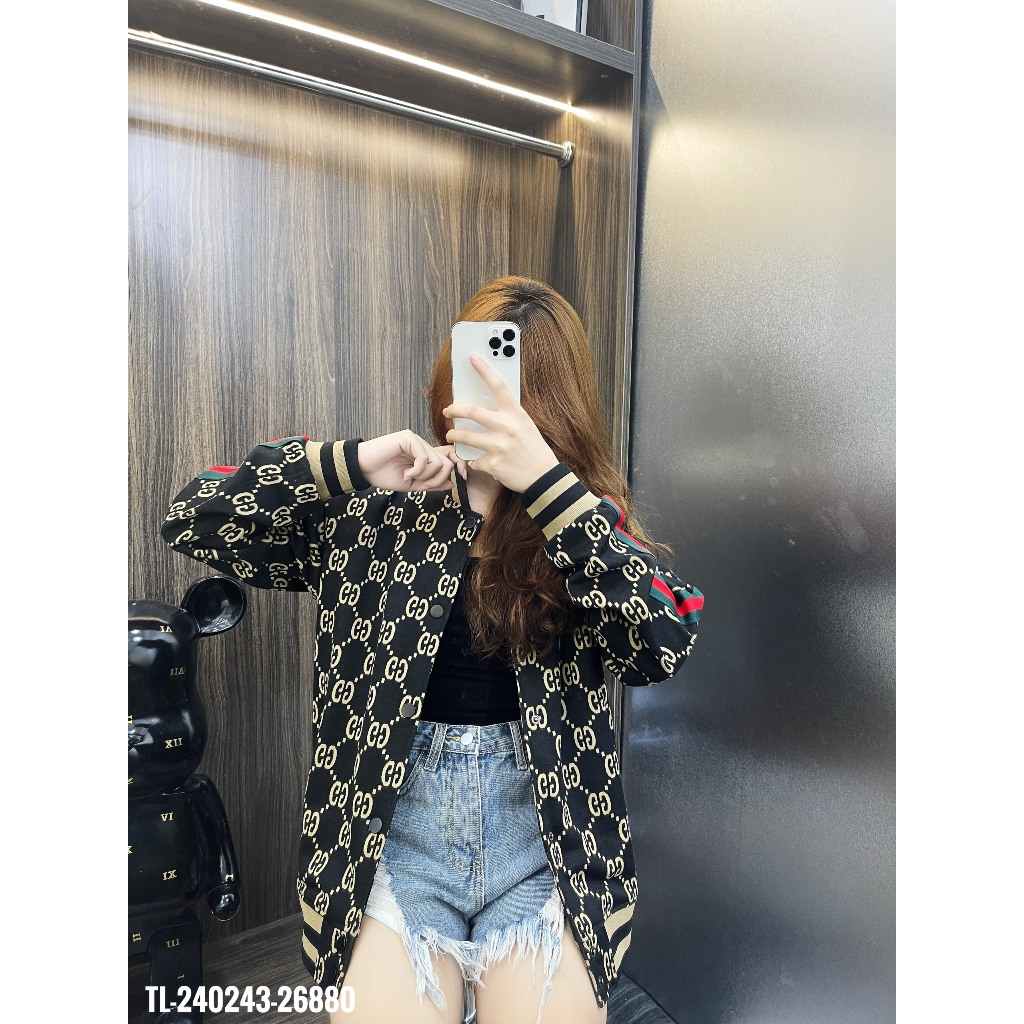🔥Hot🔥Áo bomber Gucci siêu cấp họa tiết monogram hot trend Nam nữ New 2023