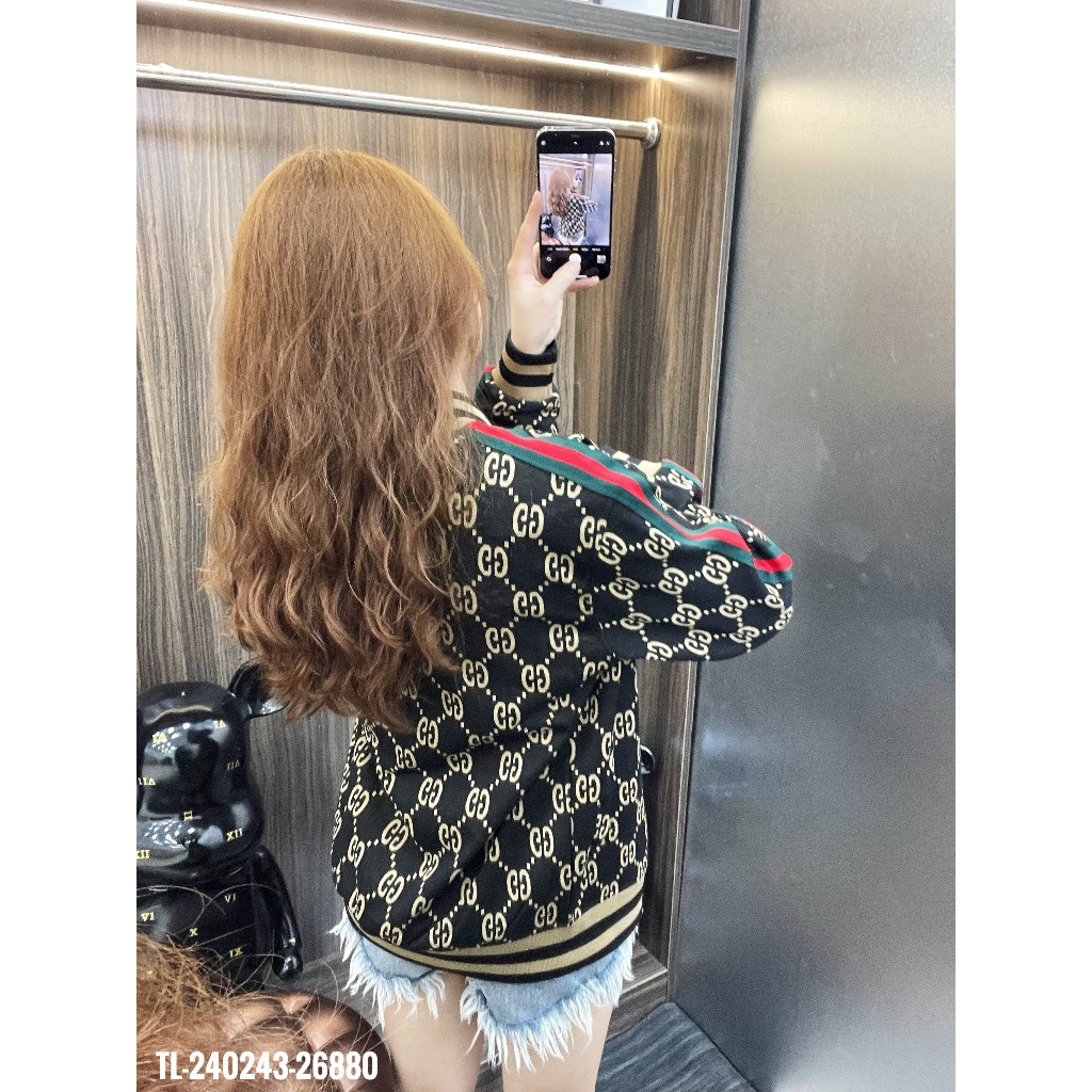 🔥Hot🔥Áo bomber Gucci siêu cấp họa tiết monogram hot trend Nam nữ New 2023