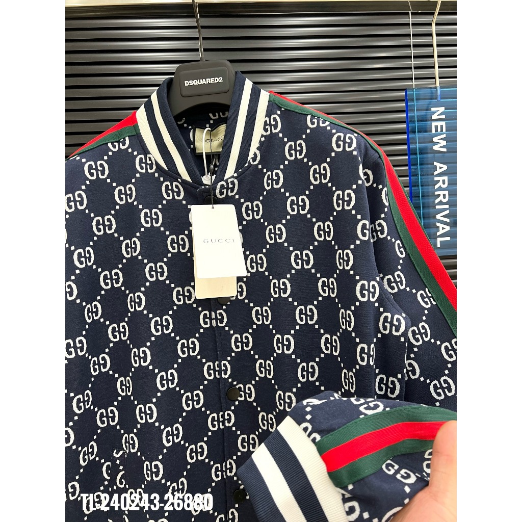 🔥Hot🔥Áo bomber Gucci siêu cấp họa tiết monogram hot trend Nam nữ New 2023