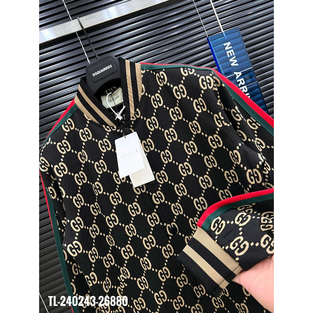 🔥Hot🔥Áo bomber Gucci siêu cấp họa tiết monogram hot trend Nam nữ New 2023