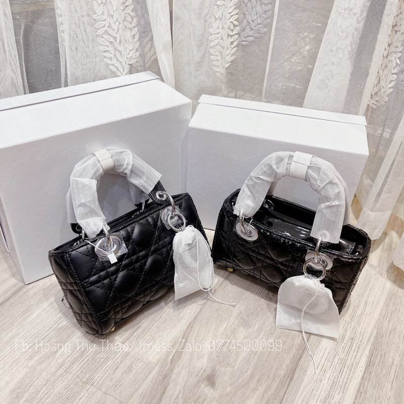 Túi Đi O dáng ngang vân bóng, nhám sz17