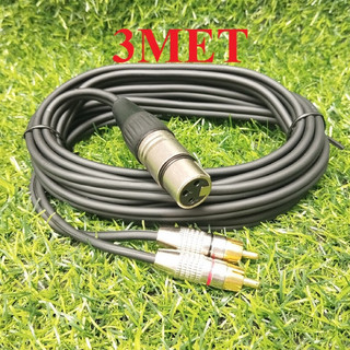 Dây Canon cái ra AV kết nối Vang xuống Sub (Hàng nhập khẩu loại xịn, chống nhiễu tốt, lỏi đồng, bền bỉ