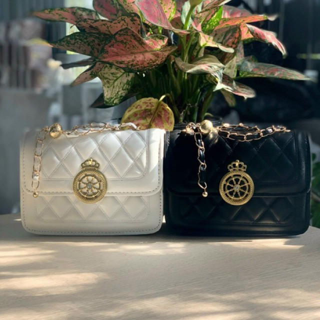 Túi xách đẹp khoá vương miện thời trang đeo chéo, đeo vai