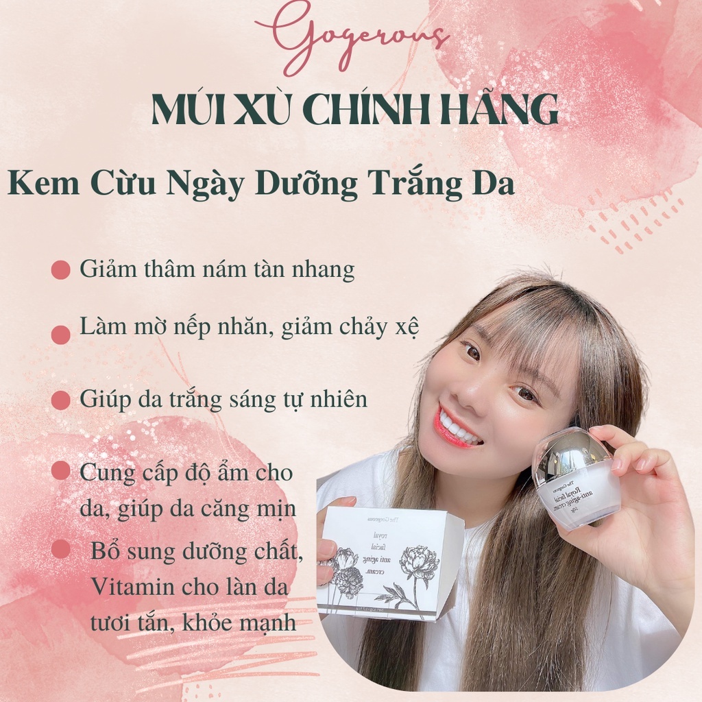 Kem cừu Ngày Múi Xù Gorgeous dưỡng trắng da giảm thâm nám tàn nhang nếp nhăn, kem dưỡng da phục hồi da chuyên sâu 50g