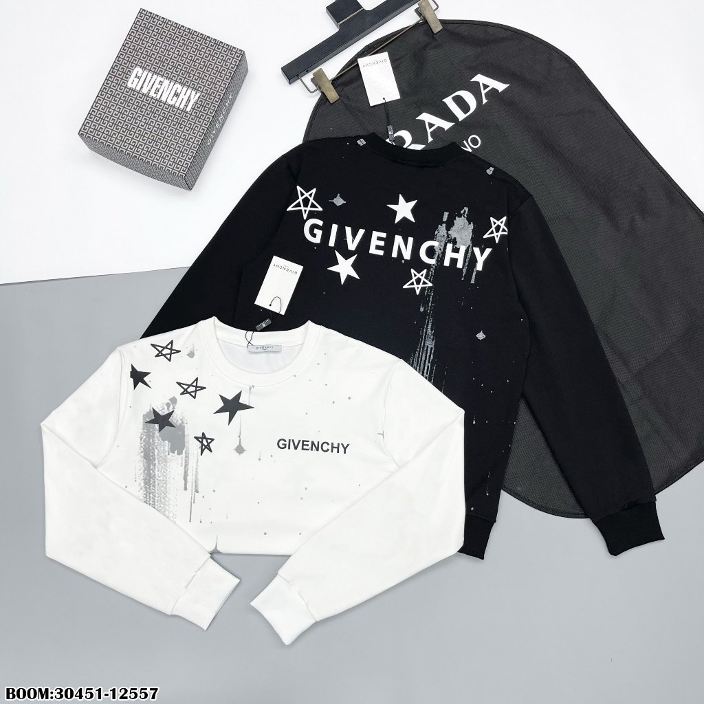 🔥Hot🔥Áo nỉ GVC in hình vẩy sơn thiết kế hot trend Nam Nữ Thu Đông 2023