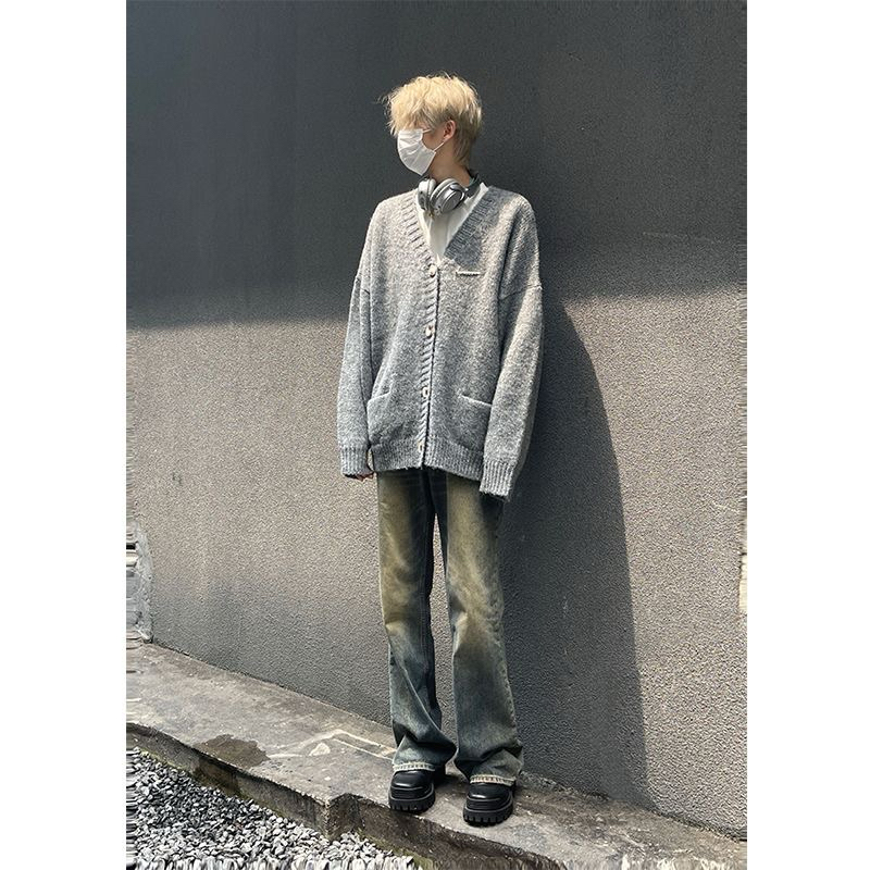 GREYISH CARDIGAN - Áo len cardigan thu đông unisex Hàn Quốc 2023