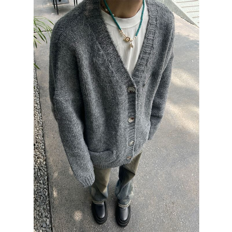 GREYISH CARDIGAN - Áo len cardigan thu đông unisex Hàn Quốc 2023