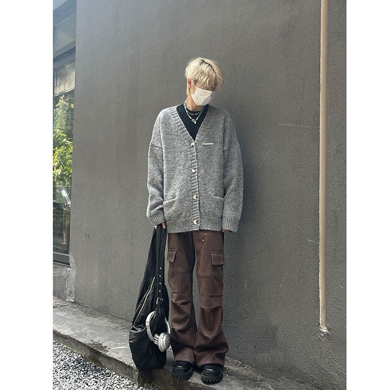 GREYISH CARDIGAN - Áo len cardigan thu đông unisex Hàn Quốc 2023