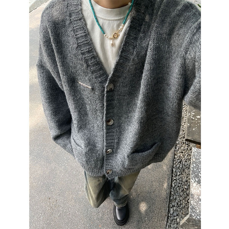 GREYISH CARDIGAN - Áo len cardigan thu đông unisex Hàn Quốc 2023