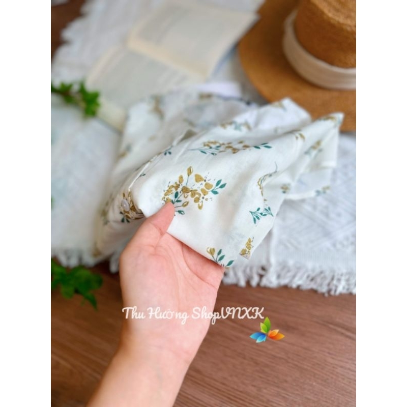 Áo sơ mi dài tay cổ trụ hoa Z .N .