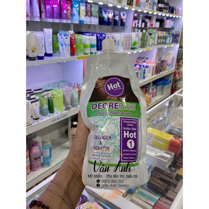 Thuốc Duỗi Tóc Siêu Thẳng Hot Colagel & Keratin Chính Hãng