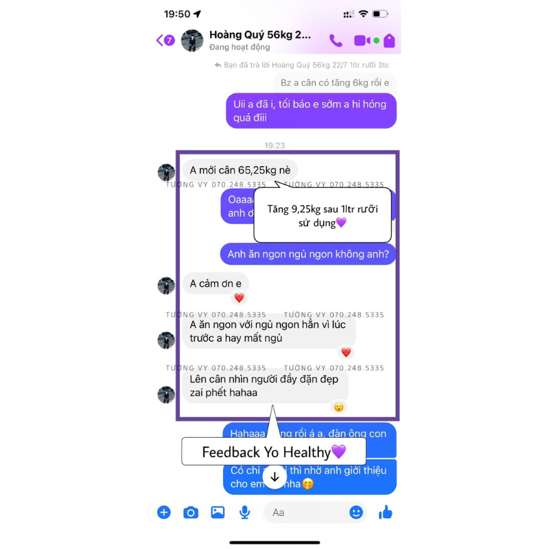 Trà tăng cân Yo Healthy & Yo Detox - Tường Vy VyClothes