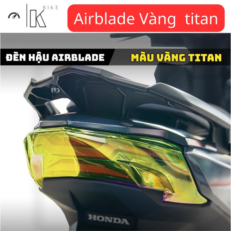 Miếng dán Decal TITAN  đôỉ  màu ĐÈN HẬU AB 2020 - 2024 , chống xước đổi màu chóa đèn hậu airblade 125-150-160