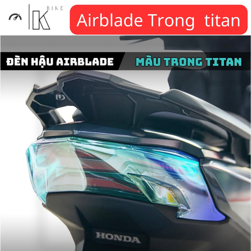 Miếng dán Decal TITAN  đôỉ  màu ĐÈN HẬU AB 2020 - 2024 , chống xước đổi màu chóa đèn hậu airblade 125-150-160