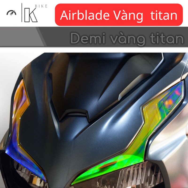 Miếng dán Decal DEMI Airblade 2020-2023  chuyển màu  bảo vệ ĐÈN ĐỊNH VỊ . xe ab 125-150-160 .