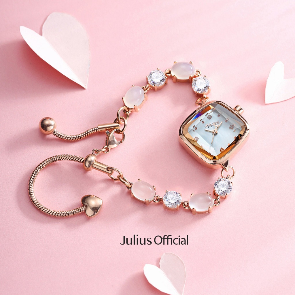 Julius Official | Đồng hồ nữ Julius JA-1425 dây đá Zircon