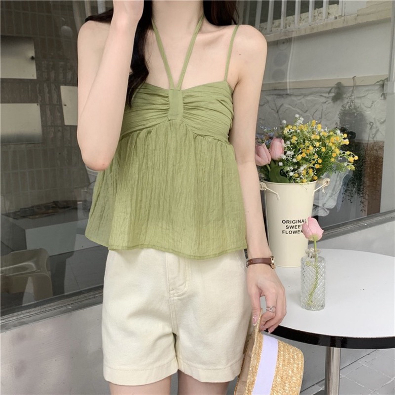 Hàng Thanh Lý - Áo 2 dây màu nhạt hơn trong ảnh tý
