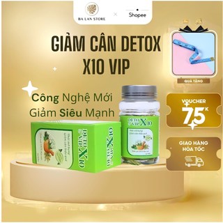 Giảm cân xổ mỡ detox vip x10 hộp 55v chính hẵng- balan store