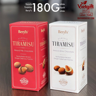 Socola tiramisu BERYLS MAL - Socola nhân hạnh nhân Hộp 100GRAM VÀ 180GRAM  - đủ 4 vị hsd: luôn mới